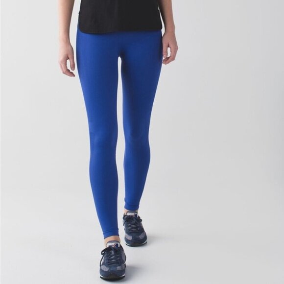 lululemon athletica Pants - Lululemon Zone In Tight Sapphire Blue